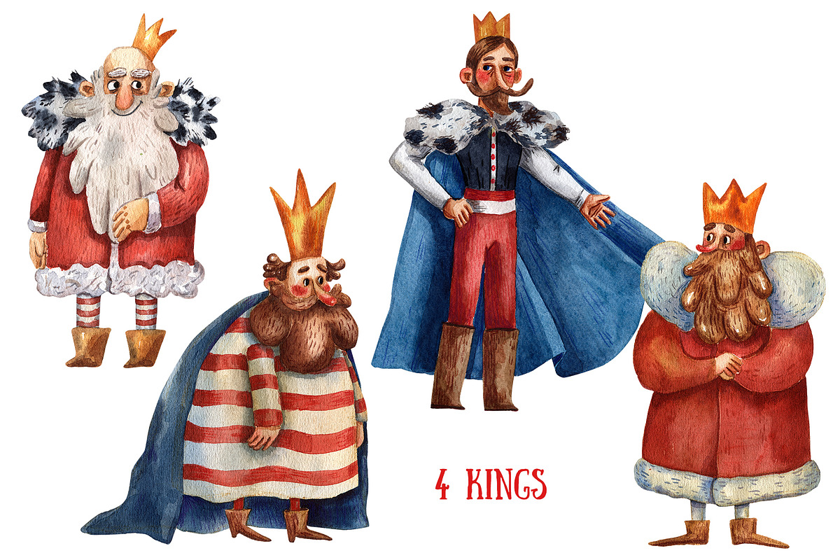 Old Fairy Tale - Watercolor Clip Art, an Animal Illustration by Mashamashastu (Photo 5 of 16)
