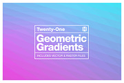 Geometric Gradient Backgrounds, a Pattern Graphic by Haynie Design Co. (Thumbnail 1 of 4)