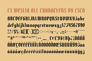 CS Weslia – Gothic Font, a Blackletter Font by Craft Supply Co. (Thumbnail 8 of 8)