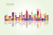 Saudi Arabia skyline, an Illustration by LisaKolbasa (Thumbnail 3 of 3)