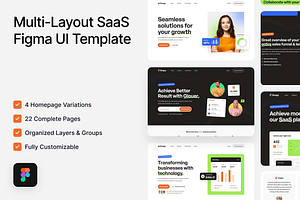 Snapy - Multi-Layout SaaS Figma, an UI Kit Template by FinestDevs