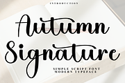 Autumn Signature, a Handwritten Font by FreshTypeINK (Thumbnail 1 of 8)