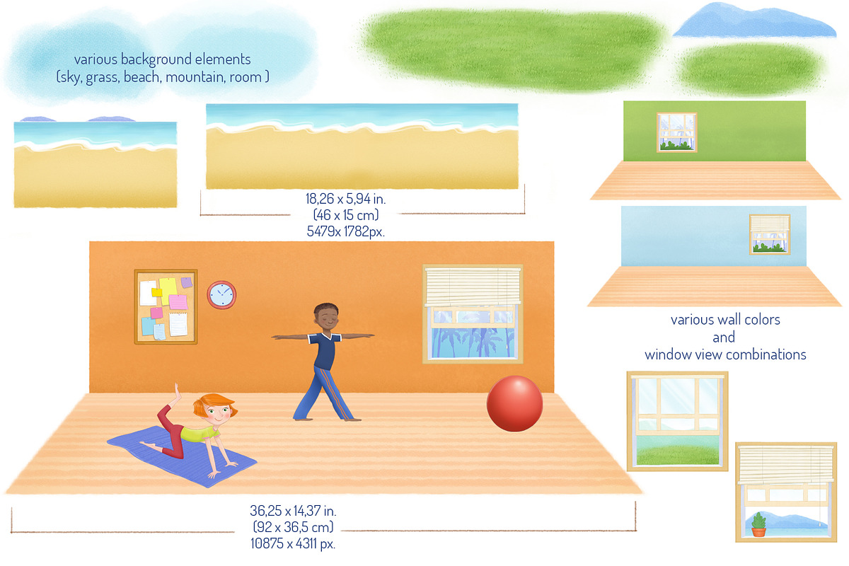 Yoga Kids Clipart, an Illustration by AnimadDesign (Photo 5 of 10)