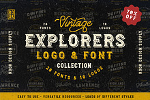 Explorers Logo & Font Collection