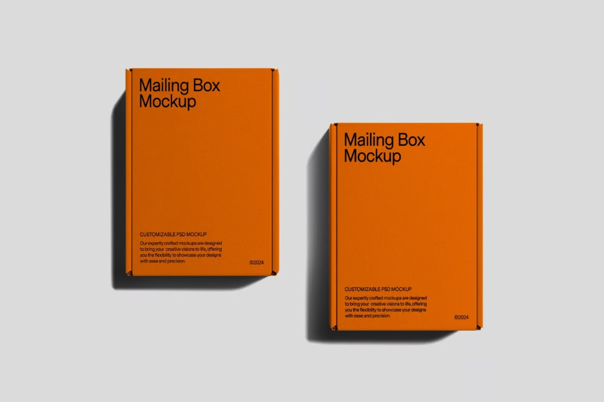 Mailing Box PSD Mockup, a Packaging Mockup by FDR Studio (Photo 4 of 4)