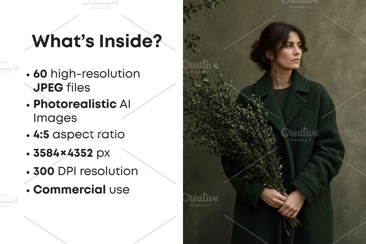 60 Green Stock Photos Bundle, a Beauty & Fashion Photo by Selenique Studio (Photo 2 of 12)