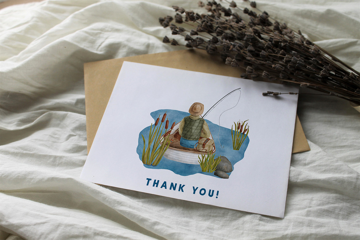Watercolor Fishing Collection, an Object Illustration by Olya Haifisch (Photo 9 of 9)