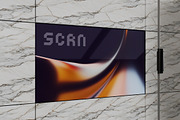 Angled Marble Wall Screen Mockup, an Advertising Mockup by Design Squad (Thumbnail 2 of 4)