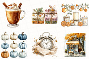 Watercolor Cozy Autumn Clipart, an Illustration by OK Design (Thumbnail 5 of 5)