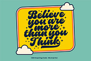 Klite - Retro Script, a Script Font by Graptail (Thumbnail 6 of 10)