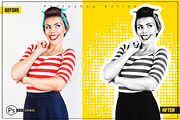 Pop Art Yellow Action, an Action Add-On by DuoFankaar (Thumbnail 2 of 8)