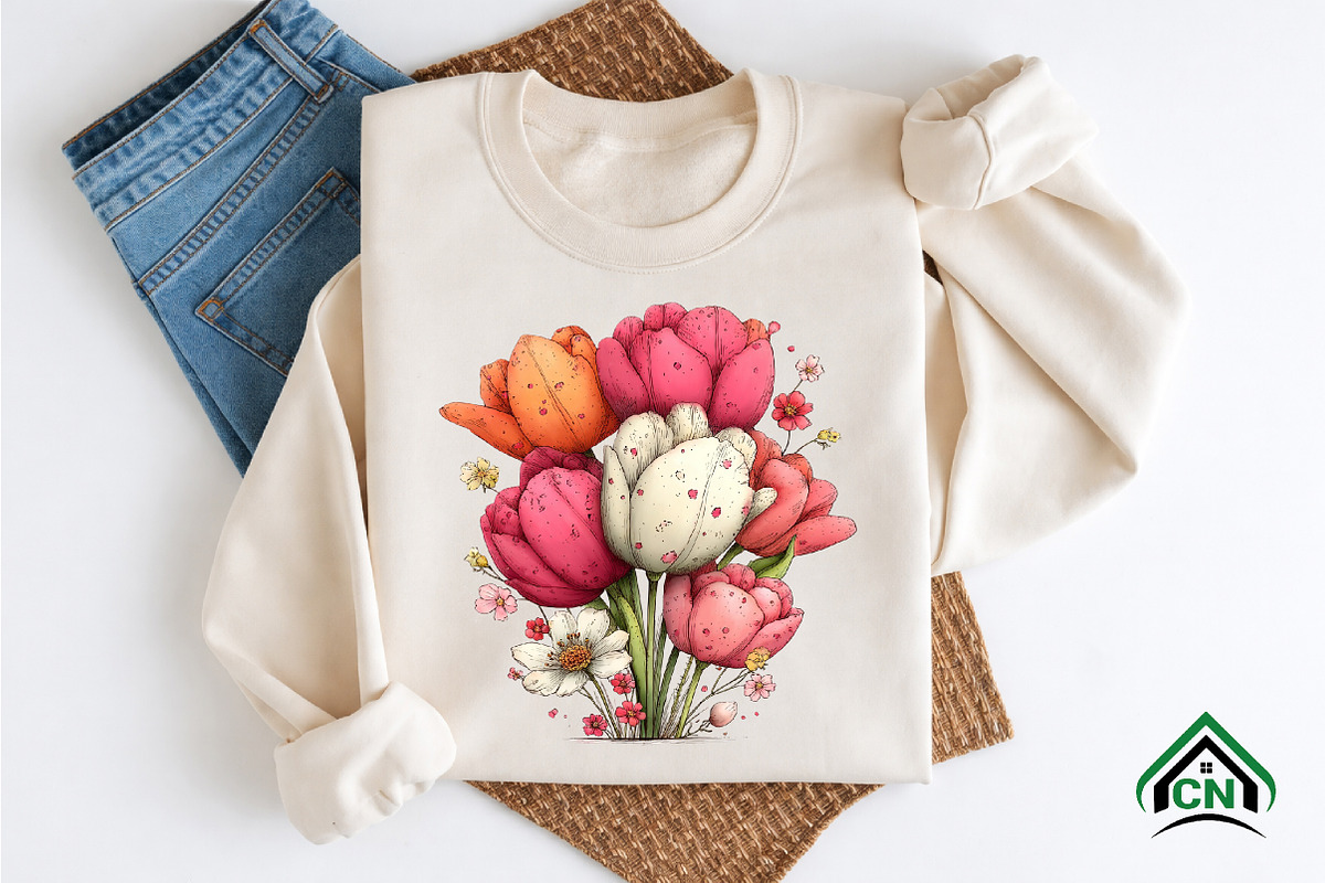 Whimsical Summer Flowers Clipart, an Illustration by Craft Nest (Photo 7 of 12)