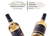 Whiskey-Irish Bottle Mockup, an Advertising Mockup by HexenDesigns (Thumbnail 2 of 12)