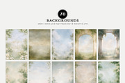 70 Painterly Garden Backgrounds, a Background Graphic by OKArtHub (Thumbnail 3 of 13)