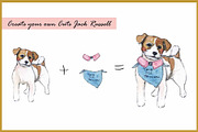 Jack Russell Clipart Digital Paper, an Animal Illustration by VianneArt (Thumbnail 7 of 8)