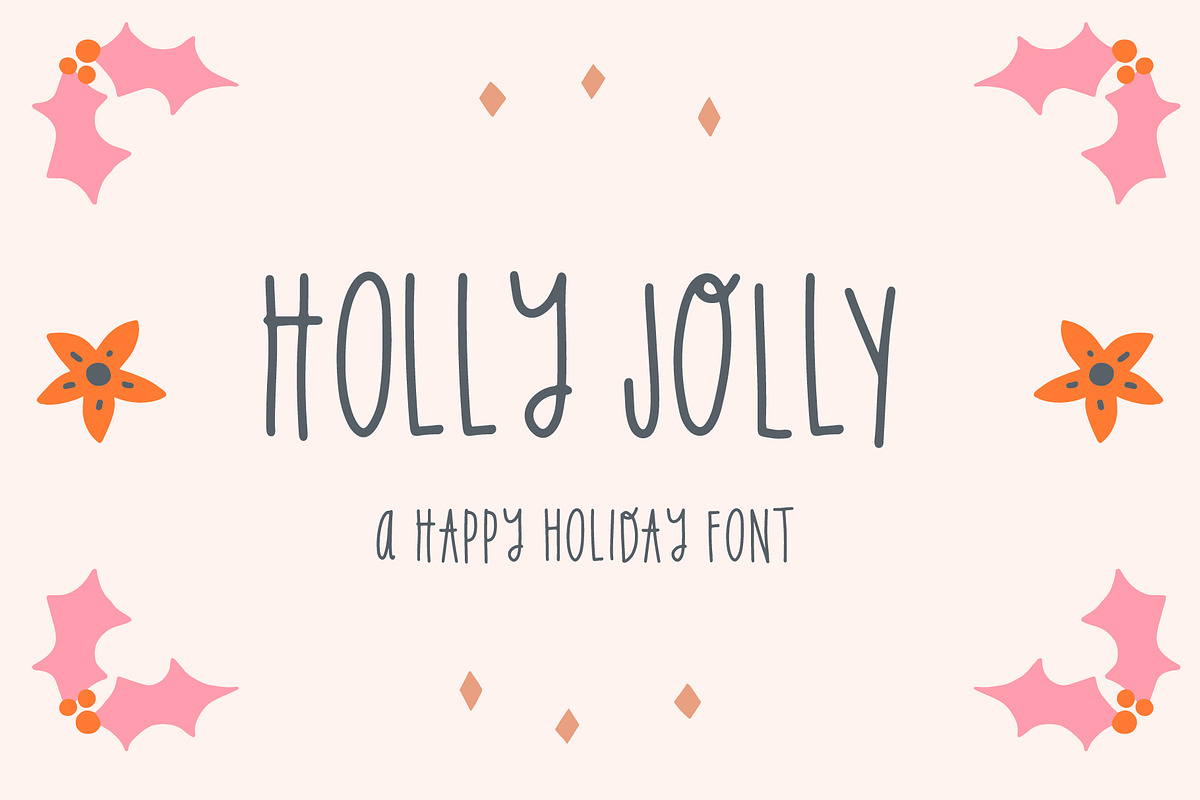 Holly Jolly Holiday Font, a Font by Midnight Grim (Photo 1 of 4)