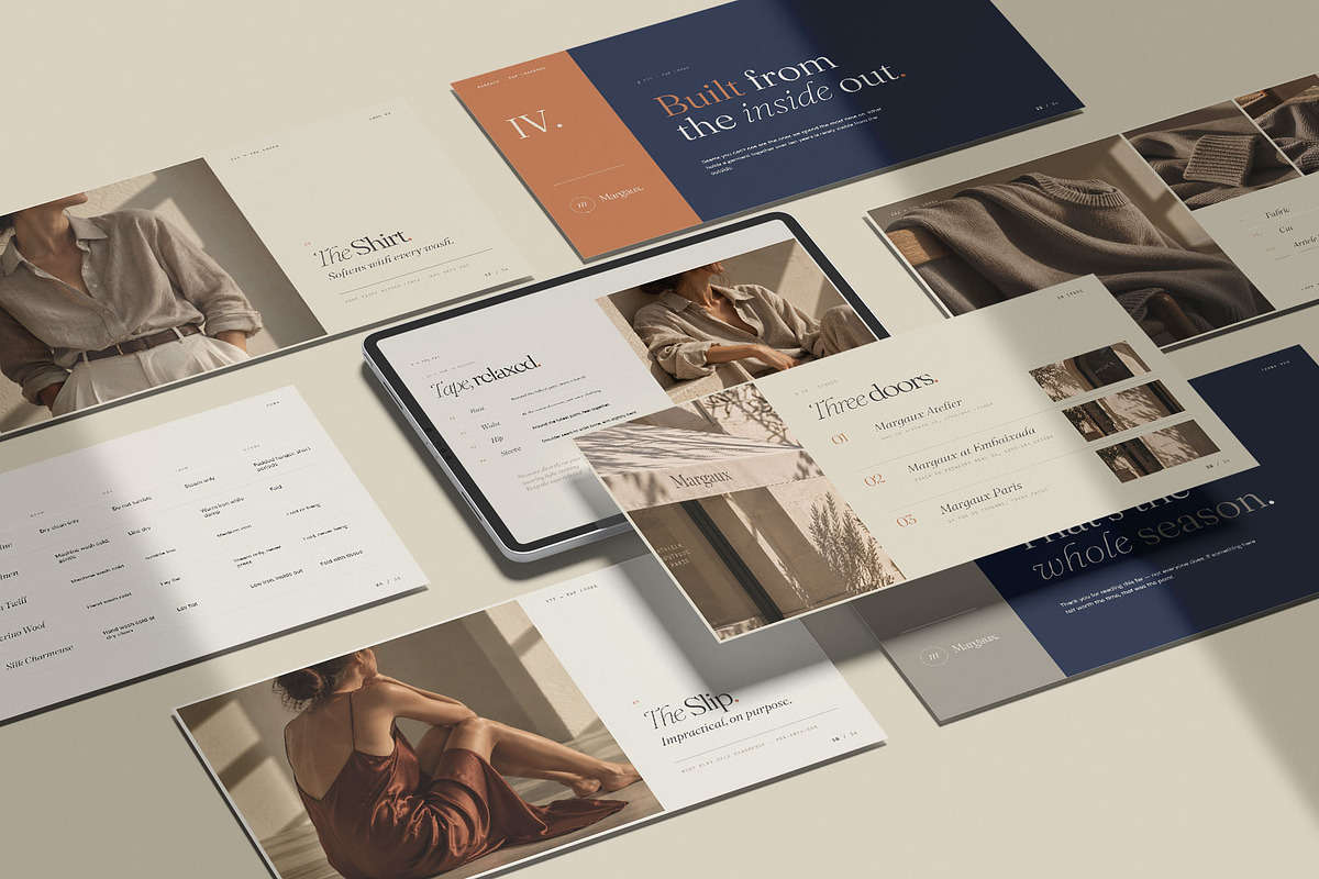 MARGAUX / Lookbook Template, a Presentation Template by Leleka.Store (Photo 8 of 16)