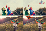 Flying Kite Overlays, an Object Graphic by DreamyOverlay (Thumbnail 2 of 4)