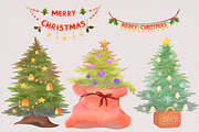 Merry Christmas Watercolor Pax, an Object Graphic by Tempcraft (Thumbnail 3 of 8)