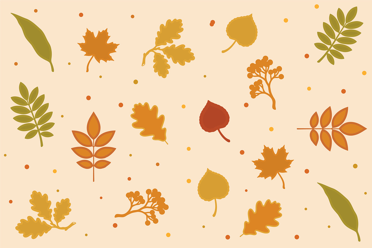 Autumn Fall Leaves Foliage Vector, a Seasonal Illustration by Gfx Expert Team (Photo 2 of 3)