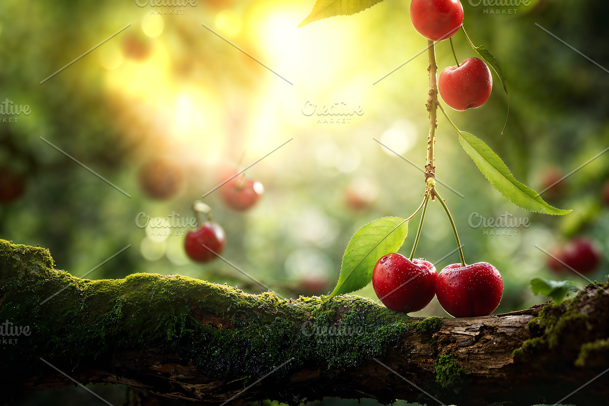 Red Cherry Dream -  Digital Backdrop, a Background Photo by Winwin Design Art (Photo 5 of 5)