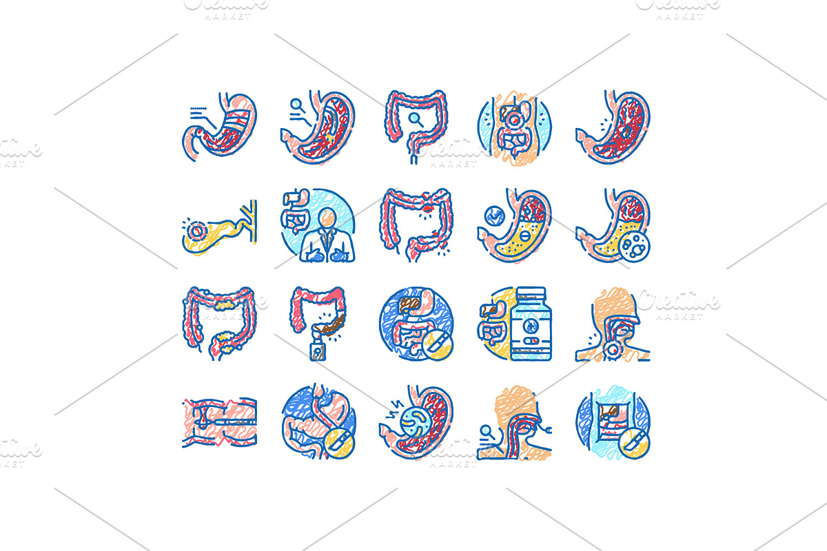 gastroenterologist doctor stomach, an Object Illustration by pikepicture