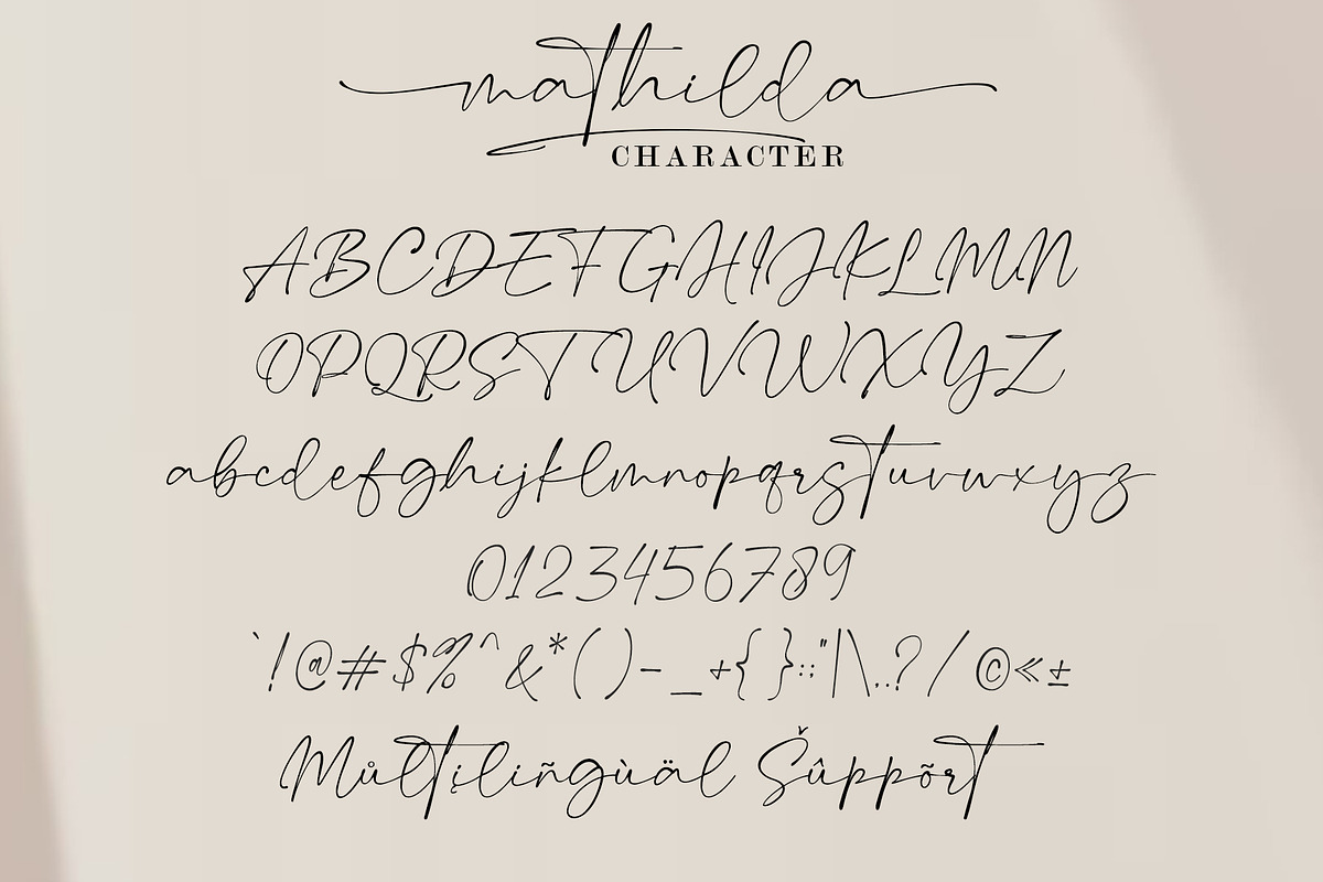 Beautiful signature font