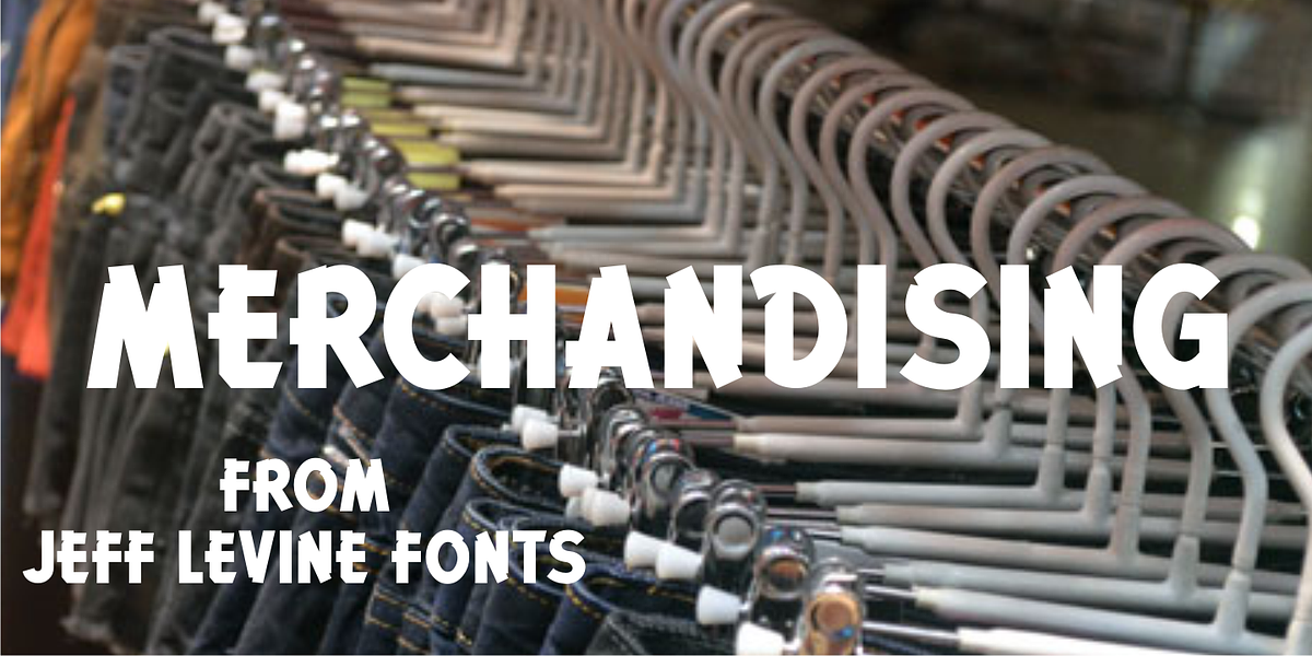 Merchandising JNL, a Handwritten Font by Jeff Levine Fonts