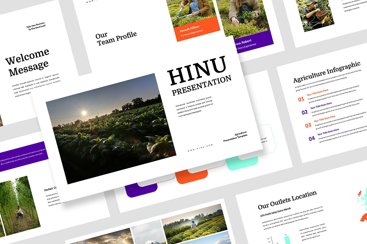 Hinu : Agriculture Powerpoint, a Presentation Template by Punkl Camp (Photo 1 of 9)