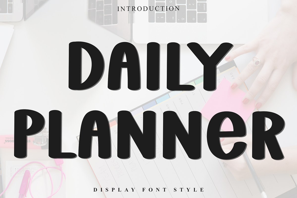 Daily Planner, a Script Font by InermediaSTUDIO (Photo 1 of 8)
