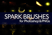 33 Spark Brushes for PS and PNGs, a Brush Add-On by Creative Graphics (Thumbnail 2 of 4)