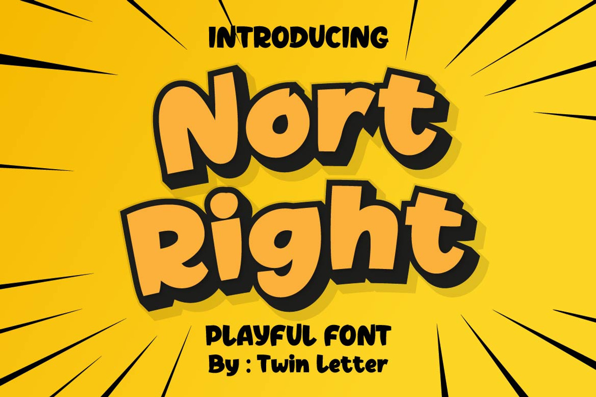 Nort Right, a Sans Serif Font by twinstd (Photo 1 of 14)