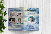 Heaven Sky Funeral Program Template, a Brochure Template by retrographix (Thumbnail 2 of 5)