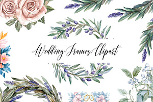 Wedding Photo Frames Clipart, an Illustration by CreationArt