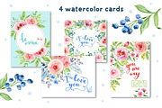 Blueberries and roses, a Decorative Illustration by long summer (Thumbnail 6 of 8)