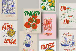 Food Print Poster Collection