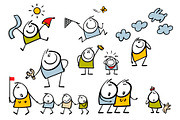 Cartoon children set 1., a Person Illustration by eka panova (Thumbnail 6 of 6)