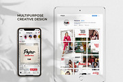 Paper - Instagram Puzzle Feed, a Social Media Template by Plan B (Thumbnail 3 of 6)