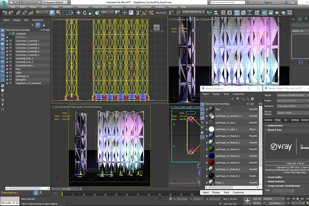 Stage Decor Collection 3 -  (9 PCS), an Architecture 3D Model by akerStudio (Photo 43 of 64)