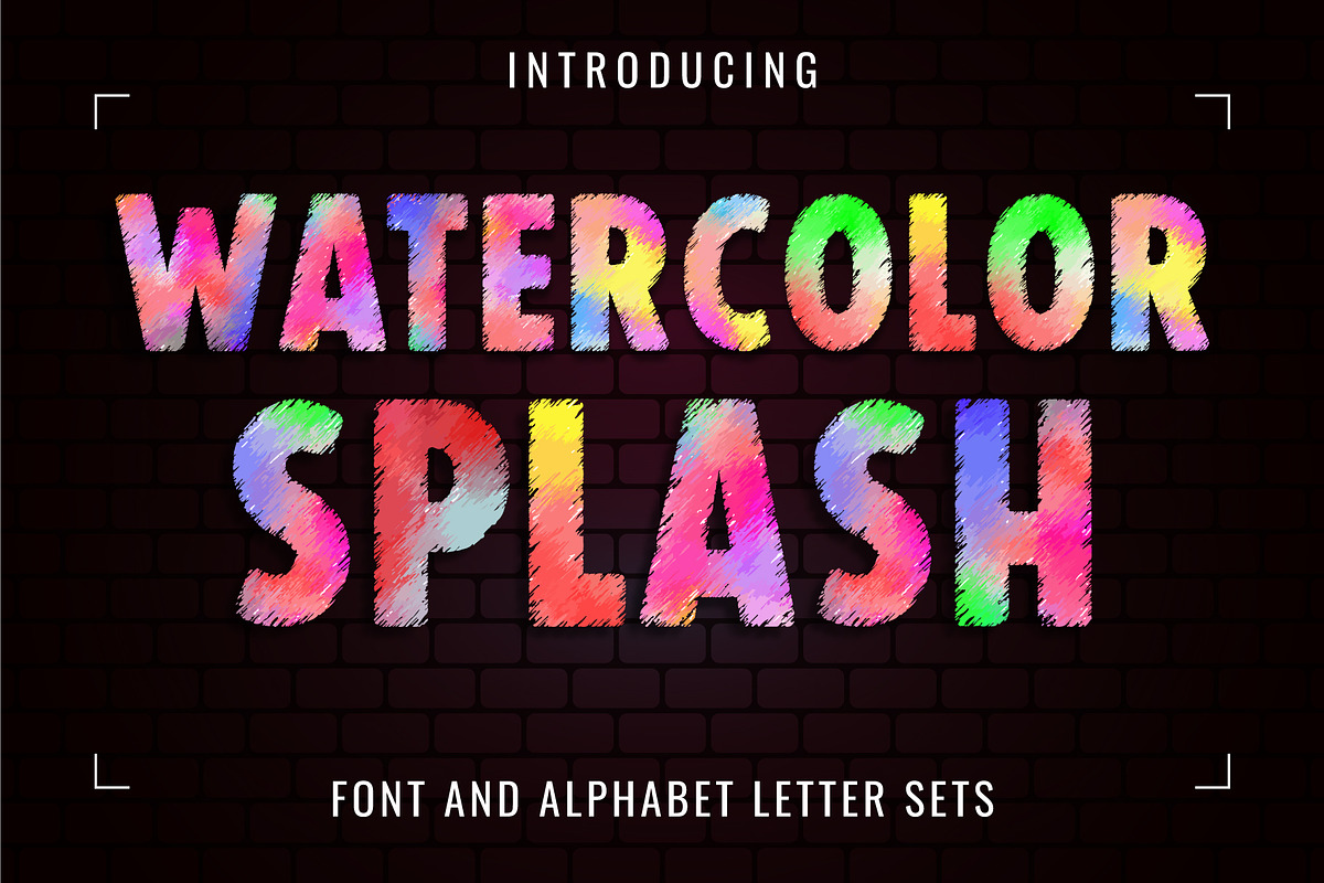 Watercolor Splash Font, a Font by Font Craft Studio (Photo 1 of 4)