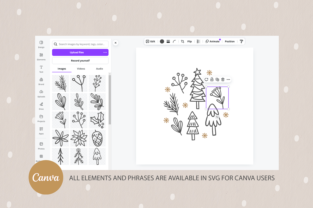 Vintage Christmas - Hand Drawn Kit, a Seasonal Illustration by miumiu (Photo 7 of 15)