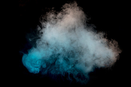 Cloud on black background