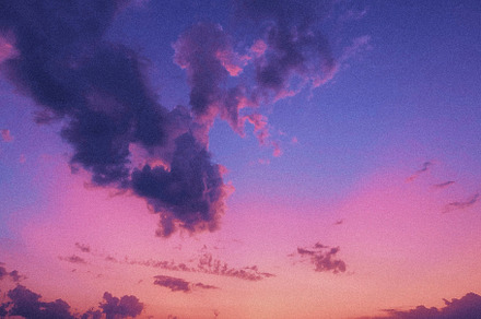 Aesthetic sunset evening background