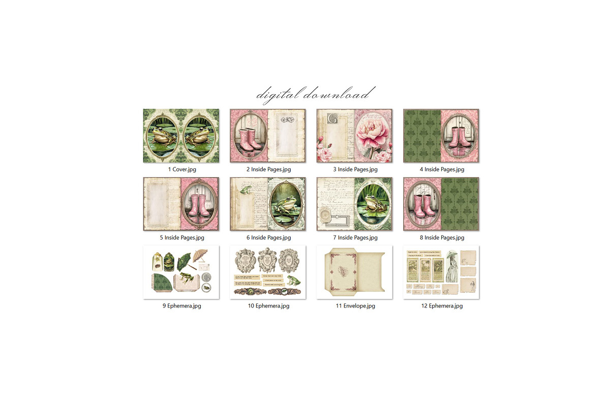 Rainy Day in the Garden Junk Journal, a Decorative Illustration by Secret Helper (Photo 8 of 8)