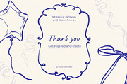 Whimsical Birthday line art, a Decorative Illustration by Yuliia Lashevska (Thumbnail 11 of 11)