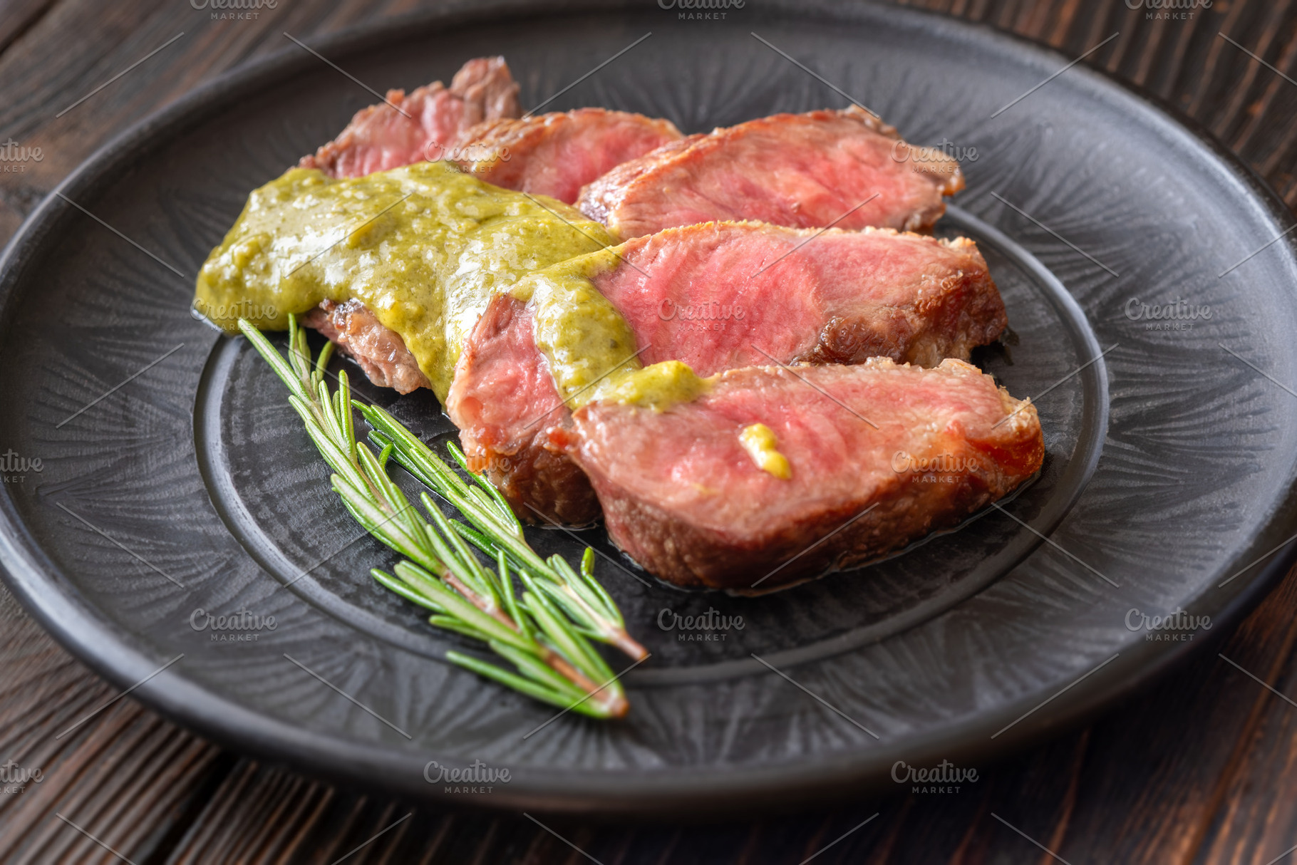 Sliced Wagyu beef steak medium rare, a Food & Drink Photo by Alexander Prokopenko