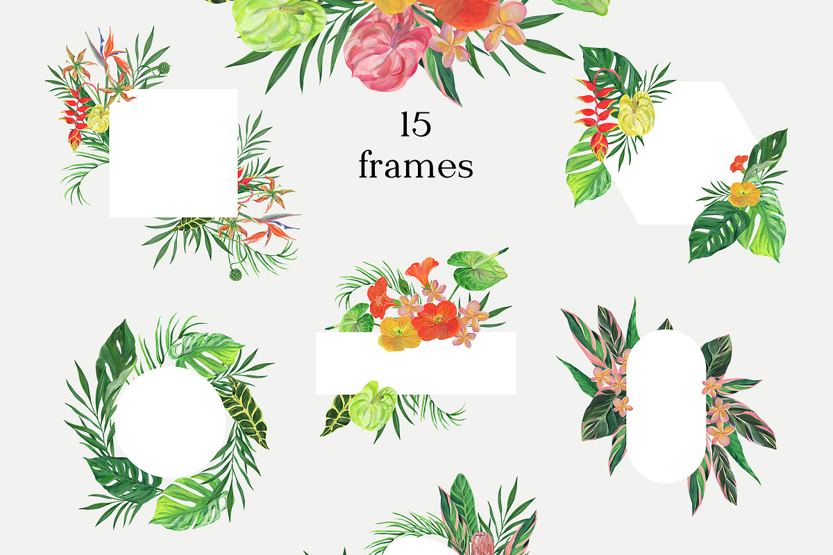 Extravagant Tropics Gouache Florals, a Seasonal Illustration by Catch the Dream Art (Photo 5 of 12)