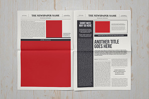 Classic A3 Newspaper Template