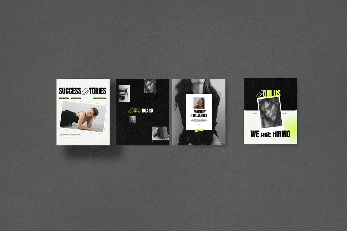 Bold Neon Social Media Templates, a Social Media Template by Row Creative (Photo 8 of 10)