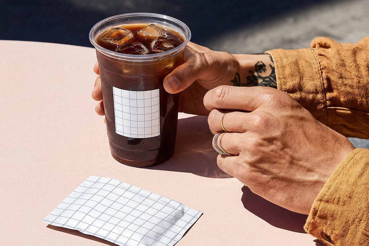 Iced Coffee Cup Mockup, a Cups & Container Mockup by nkate (Photo 6 of 6)